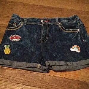 Blue jean shorts